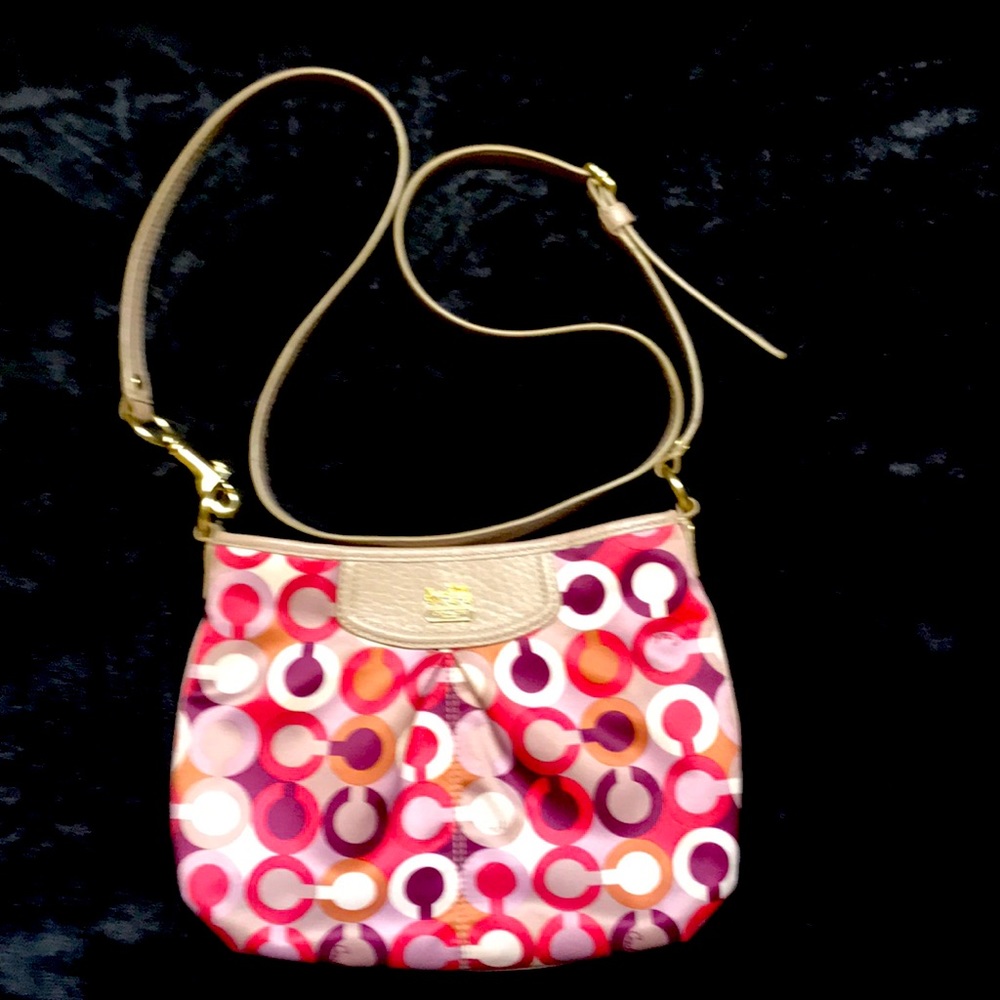 Coach sateen cross body bag